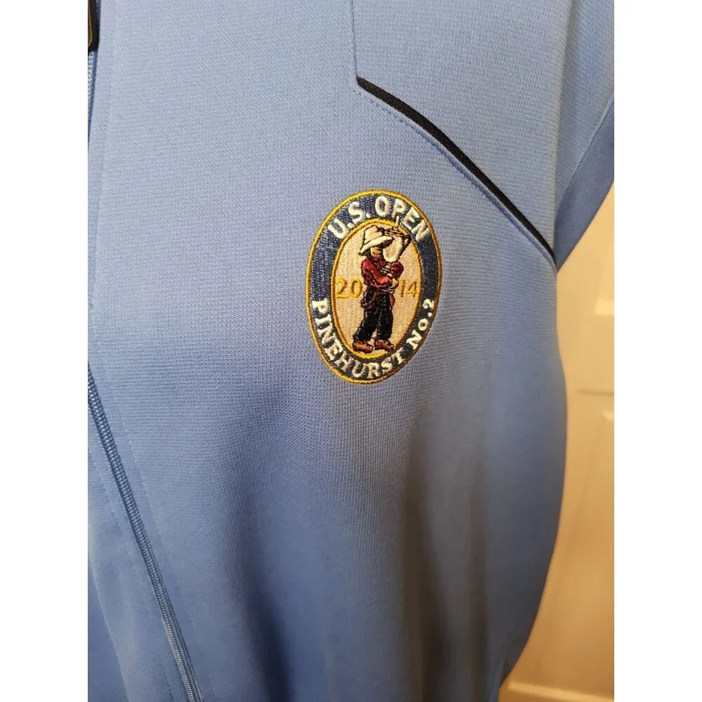 Putterboy 2014 US Open Pinehurst No 2 Zip Up Performance Vest XL Golf Preppy - Picture 6 of 7